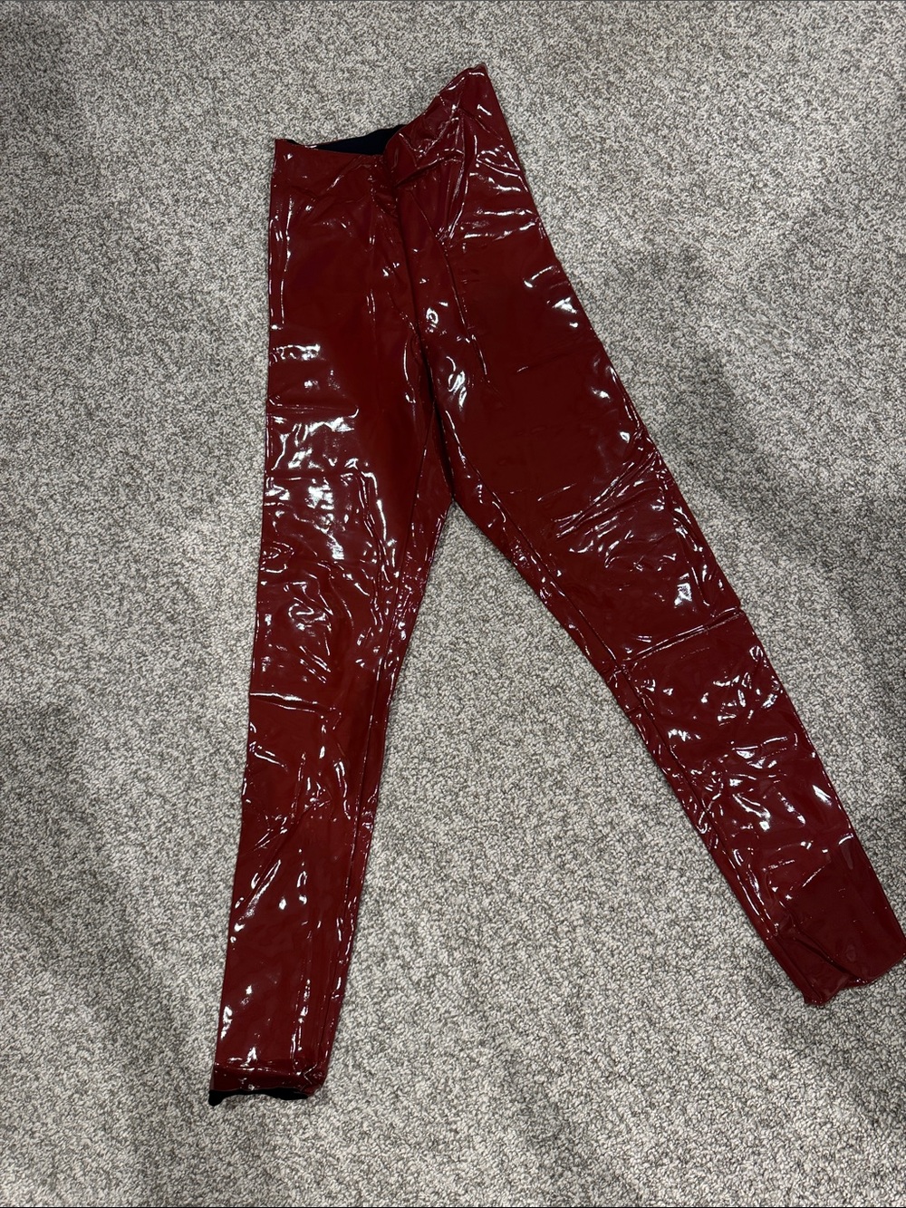 Commando Burgundy Patent Skinny Jeans